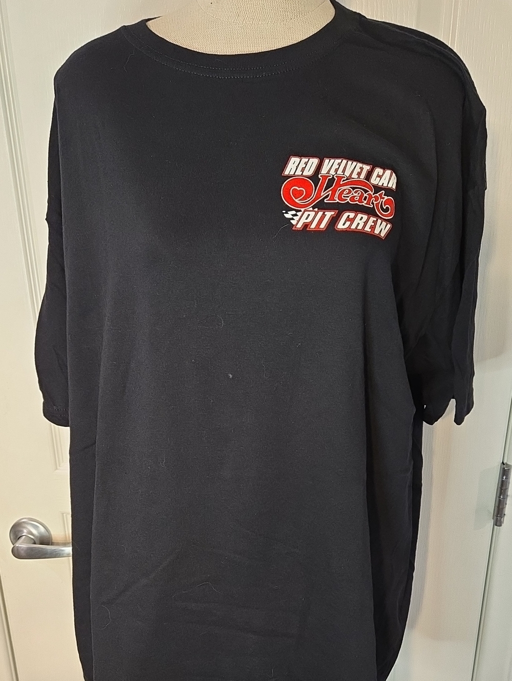 Vintage T Shirt - Red Velvet Car Heart Pit Crew Anvil XXL Black Concert Merch